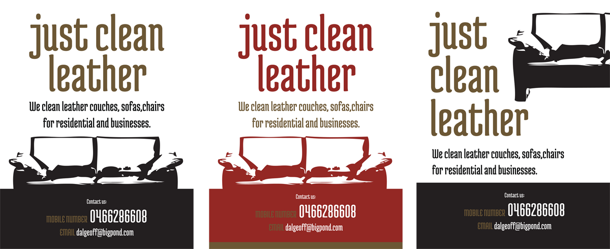 Flyer-Design von Billsav für JUST CLEAN LEATHER | Design #3505253