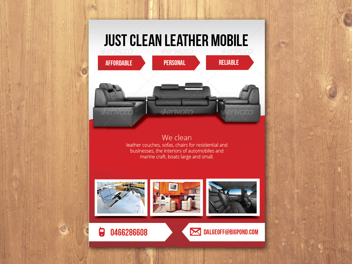 Design de Flyer par MNM pour JUST CLEAN LEATHER | Design #3489027