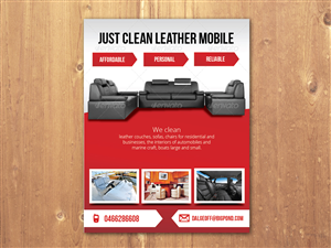 Flyer Design by MNM for JUST CLEAN LEATHER | Design: #3489027