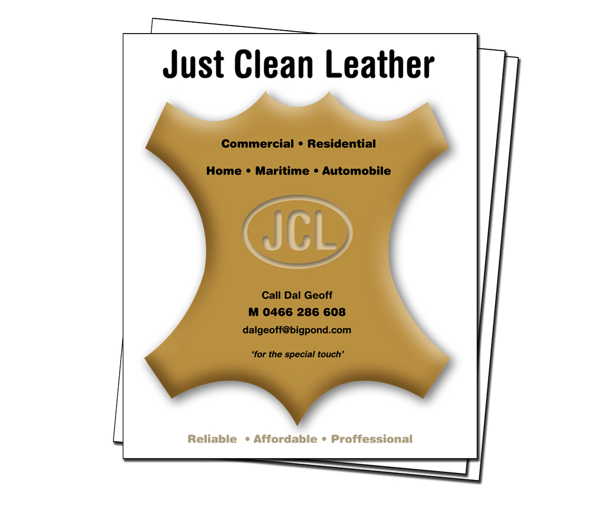 Diseño de Flyer por Maike Geraghty D3SIGN! para JUST CLEAN LEATHER | Diseño #3502742