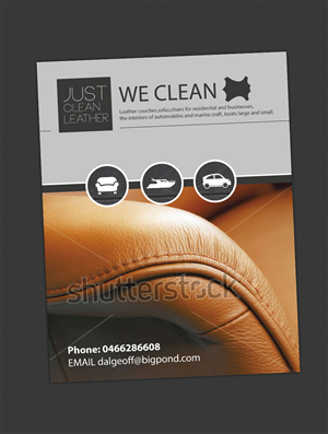 Flyer Design by Phobos for JUST CLEAN LEATHER | Design #3490051