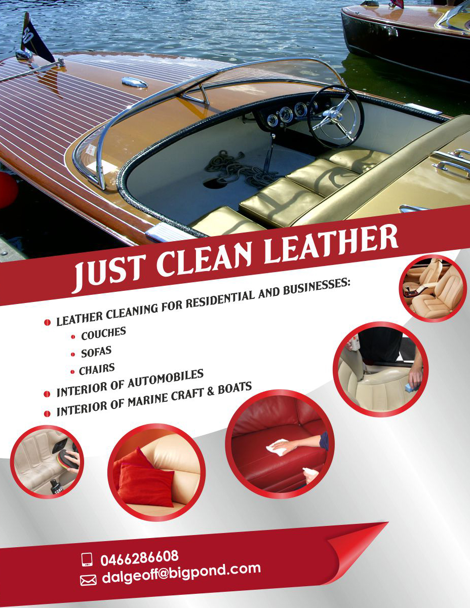 Flyer Design by IneseRo for JUST CLEAN LEATHER | Design #3502411