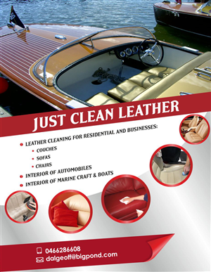Flyer Design by IneseRo for JUST CLEAN LEATHER | Design #3502411