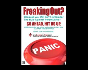 Law Student Bookstore Sales Promotional Poster | Poster Design by Dennis Jackson