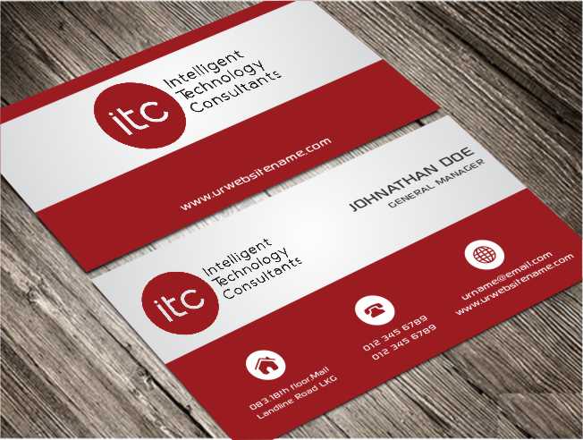 Design de Carte de Visite par AwsomeD pour ITC-Intelligent Technology Consultants | Design #3497610
