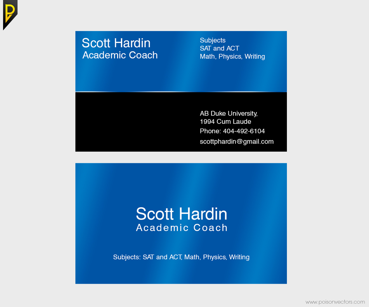 Business Card Design by poisonvectors for Scott Hardin | Design #3490908