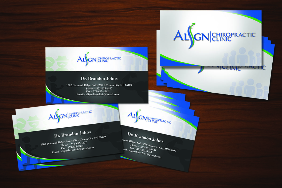 Business Card Design by xxJACExx for Align Chiropractic Clinic | Design #3500510