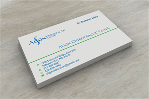 Business Card Design by INDIAN_Ashok for Align Chiropractic Clinic | Design: #3495152