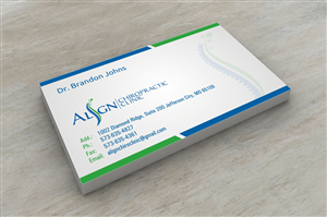 Business Card Design by INDIAN_Ashok for Align Chiropractic Clinic | Design: #3495213
