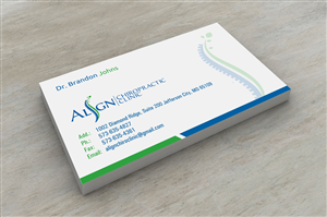 Business Card Design by INDIAN_Ashok for Align Chiropractic Clinic | Design: #3501477