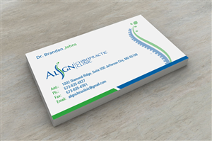 Business Card Design by INDIAN_Ashok for Align Chiropractic Clinic | Design: #3501479