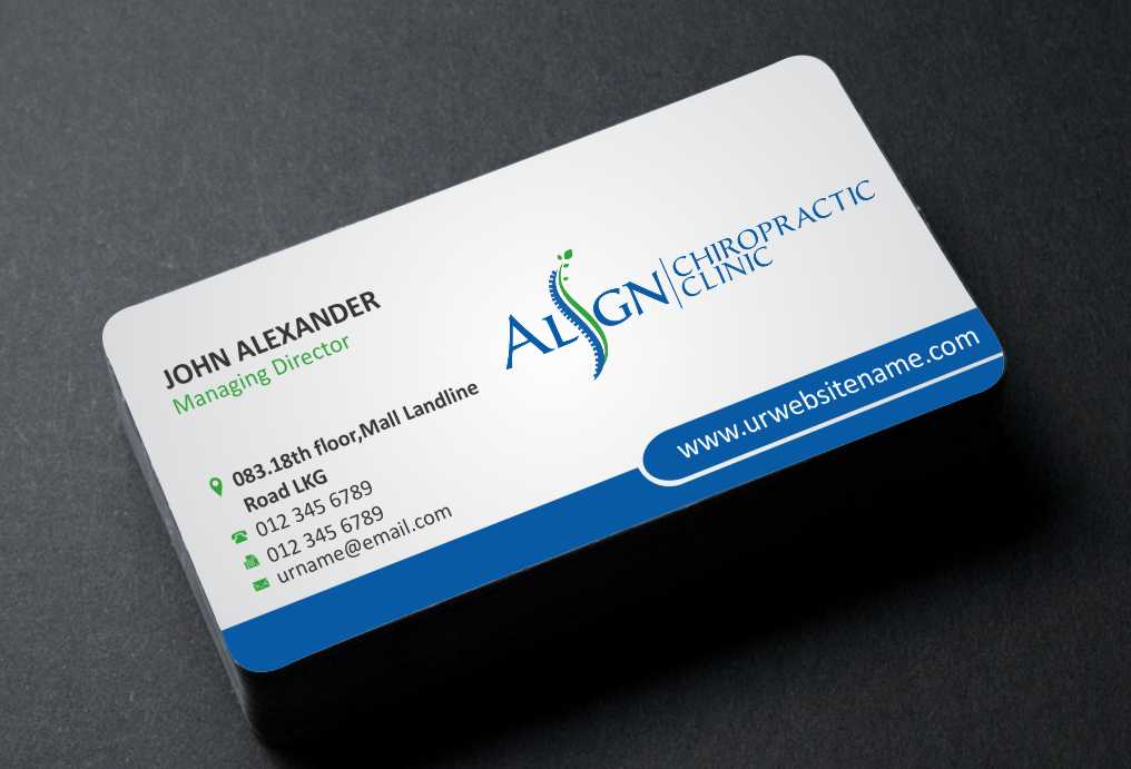 Business Card Design by AwsomeD for Align Chiropractic Clinic | Design #3497493