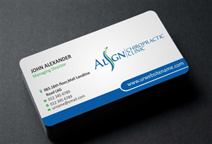 Business Card Design by AwsomeD for Align Chiropractic Clinic | Design: #3497493