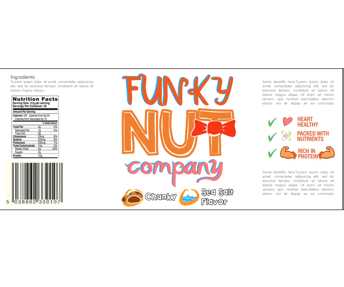 Grafik-Design von Paolo Ibayan für Funky Nut Company | Design #3512120