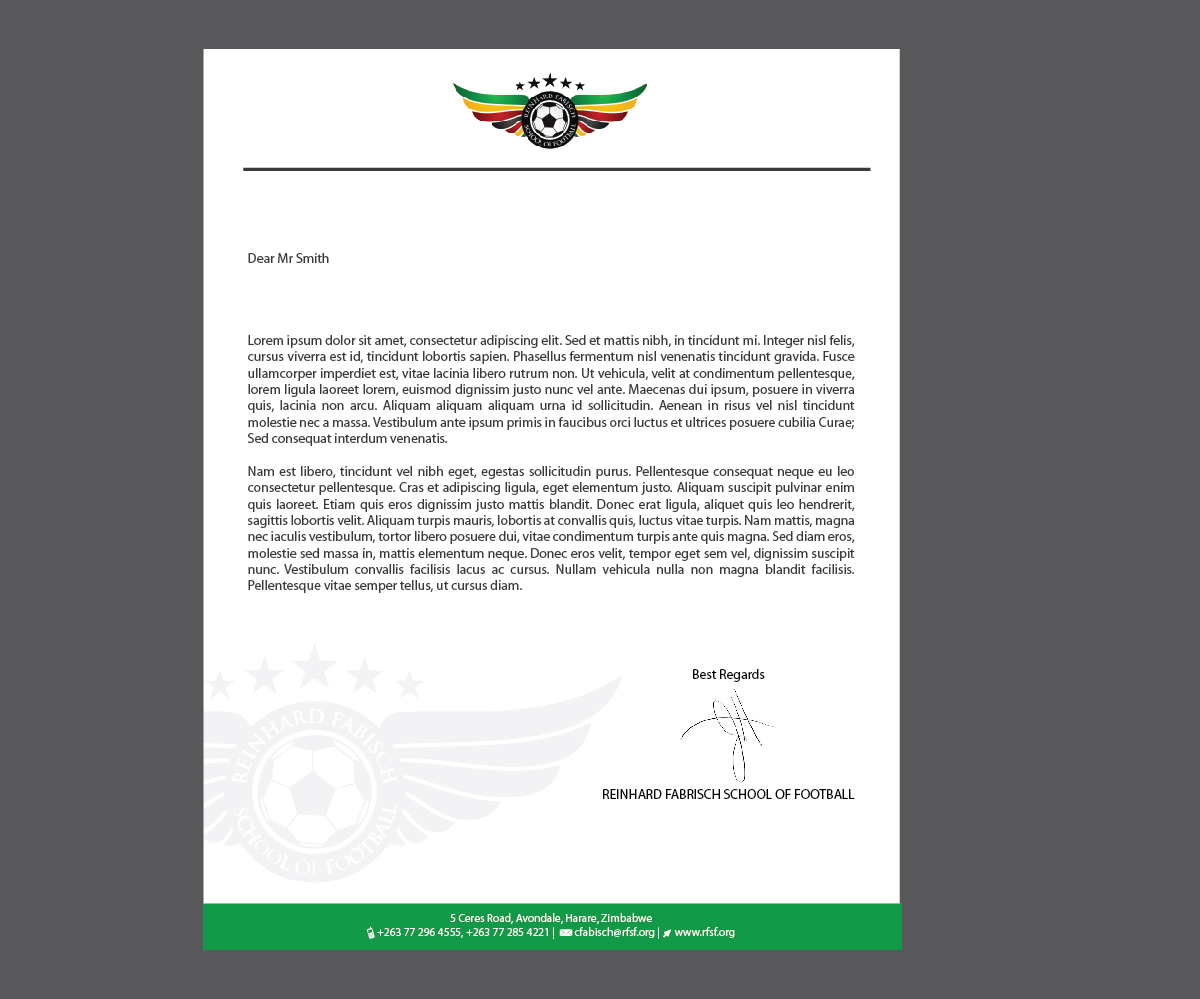 elegant letterhead design