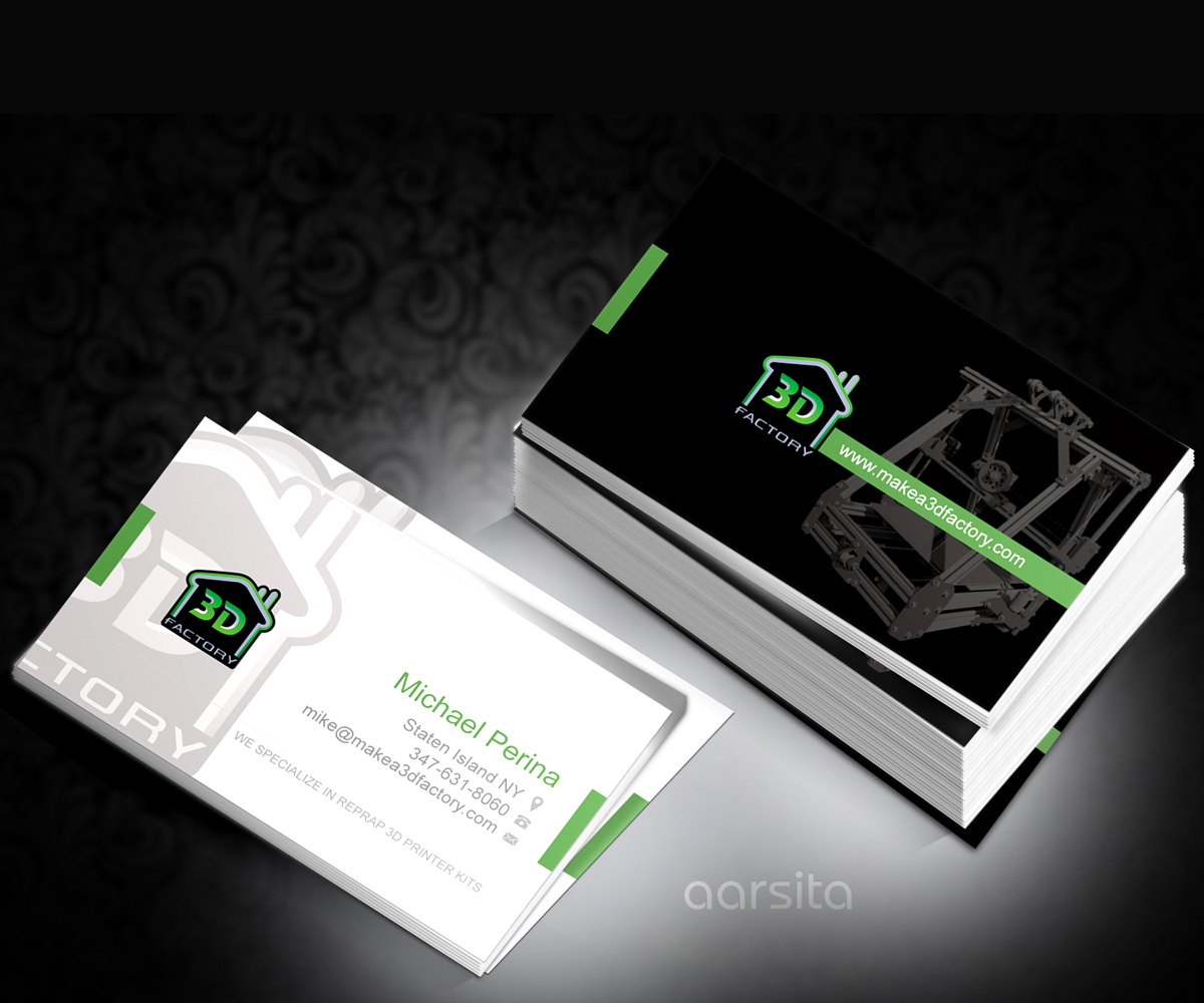 Visitenkarten-Design von aarsita für 3dfactory LLC | Design #3501391