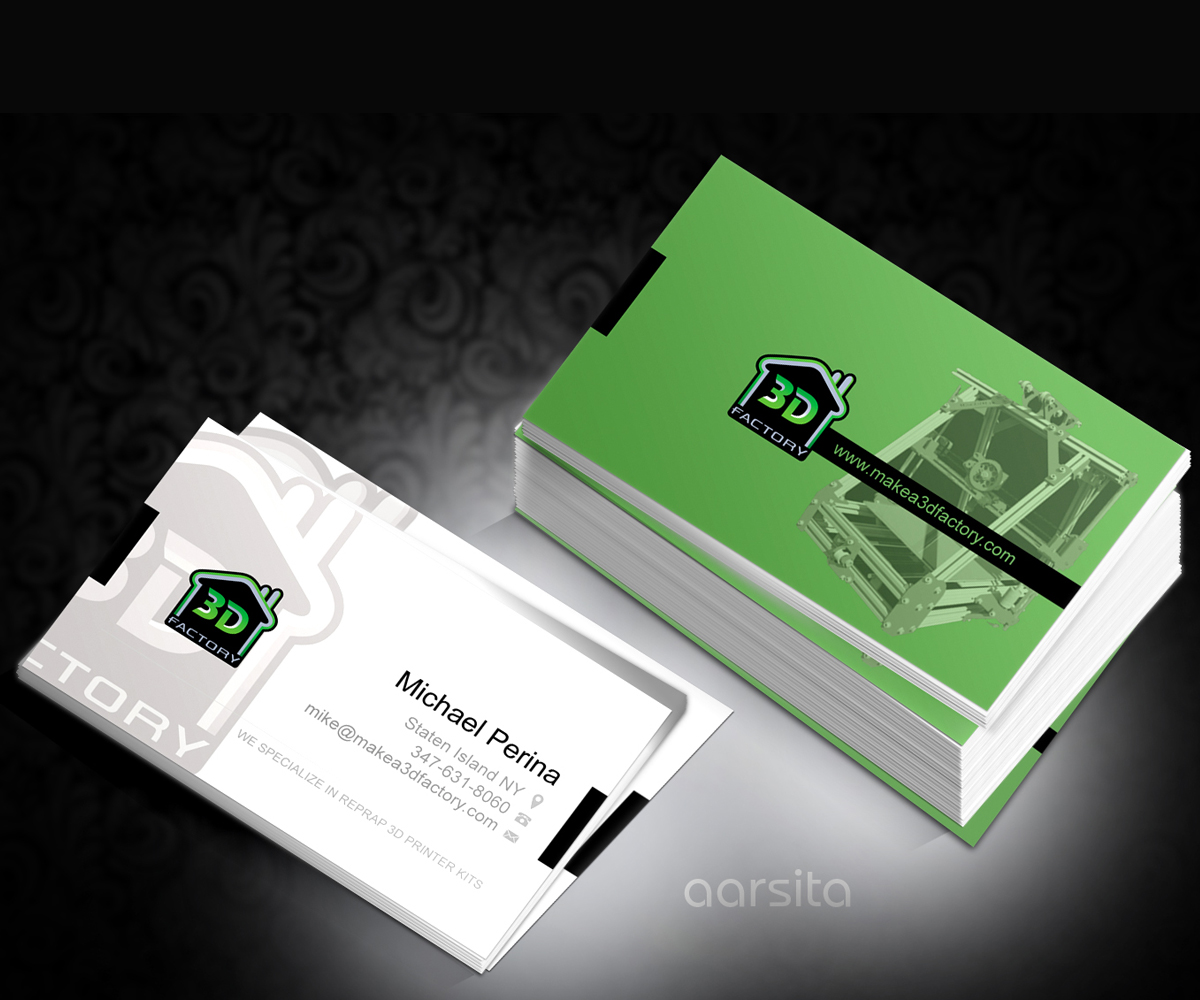 Diseño de Tarjeta de Presentación por aarsita para 3dfactory LLC | Diseño #3501393