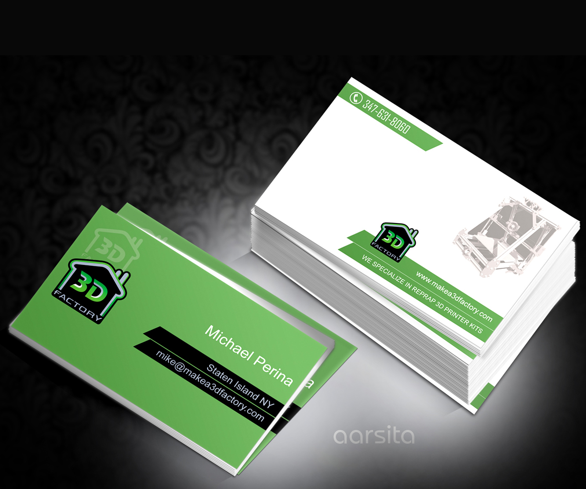 Visitenkarten-Design von aarsita für 3dfactory LLC | Design #3501400