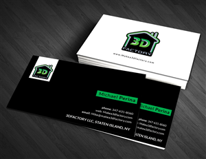 Visitenkarten-Design von  Artman für 3dfactory LLC | Design: #3499244