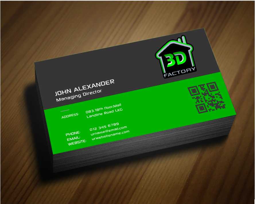 Business Card Design by AwsomeD for 3dfactory LLC | Design #3497468