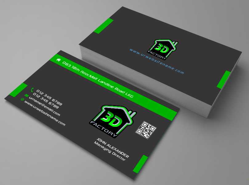 Business Card Design by AwsomeD for 3dfactory LLC | Design #3497469