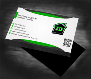 Visitenkarten-Design von AwsomeD für 3dfactory LLC | Design: #3497481