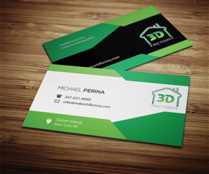 Visitenkarten-Design von DLab™ für 3dfactory LLC | Design: #3493624