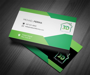Visitenkarten-Design von DLab™ für 3dfactory LLC | Design: #3493628