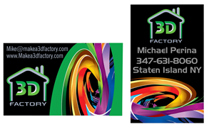 Visitenkarten-Design von Riz' für 3dfactory LLC | Design: #3496168