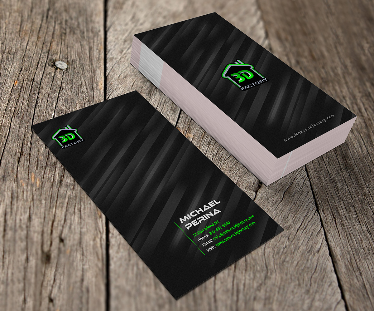 Business Card Design by creative.visuals for 3dfactory LLC | Design #3496853