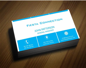 Business Card Design by AwsomeD for Fiesta Connection | Design: #3503091