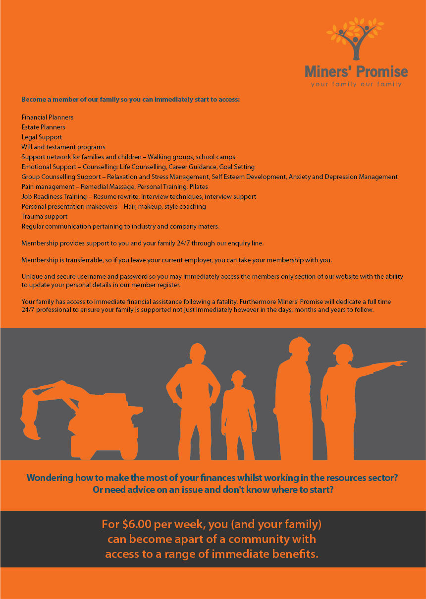 Poster Design by Fabiana Ong for Miners'''' Promise | Design #3508935