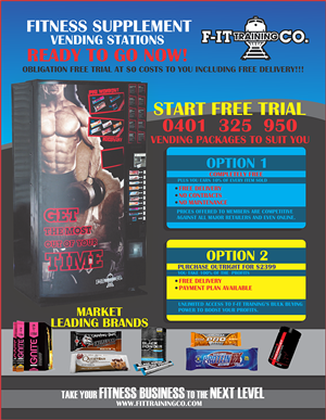 Fitness Vending Machine Flyer | Flyer Design by RoobyDesigns