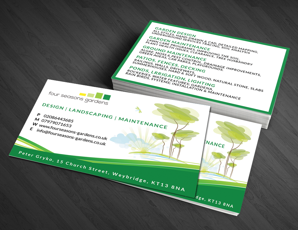 Business Card Design by  Artman for this project | Design #3552992