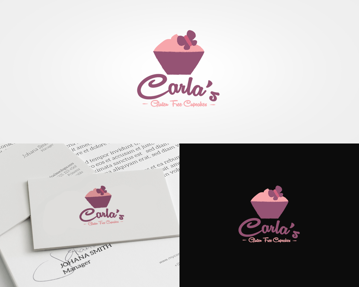 Logo Design by jordyboy for Carla's Gluten Free Cupcakes | Design #3615858