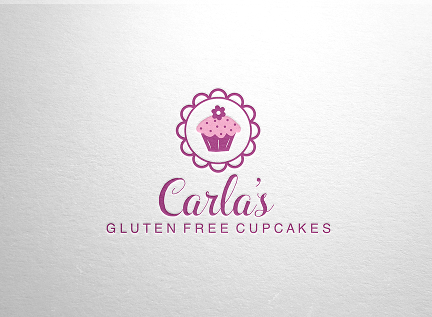 Diseño de Logo por Merry_Elle para Carla's Gluten Free Cupcakes | Diseño #3657298