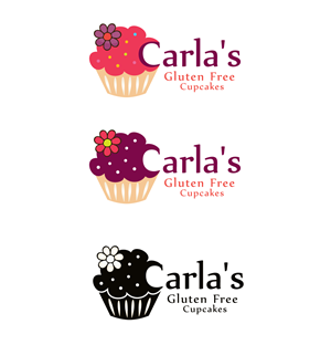 Logo Design by dan86 for Carla's Gluten Free Cupcakes | Design: #3620080