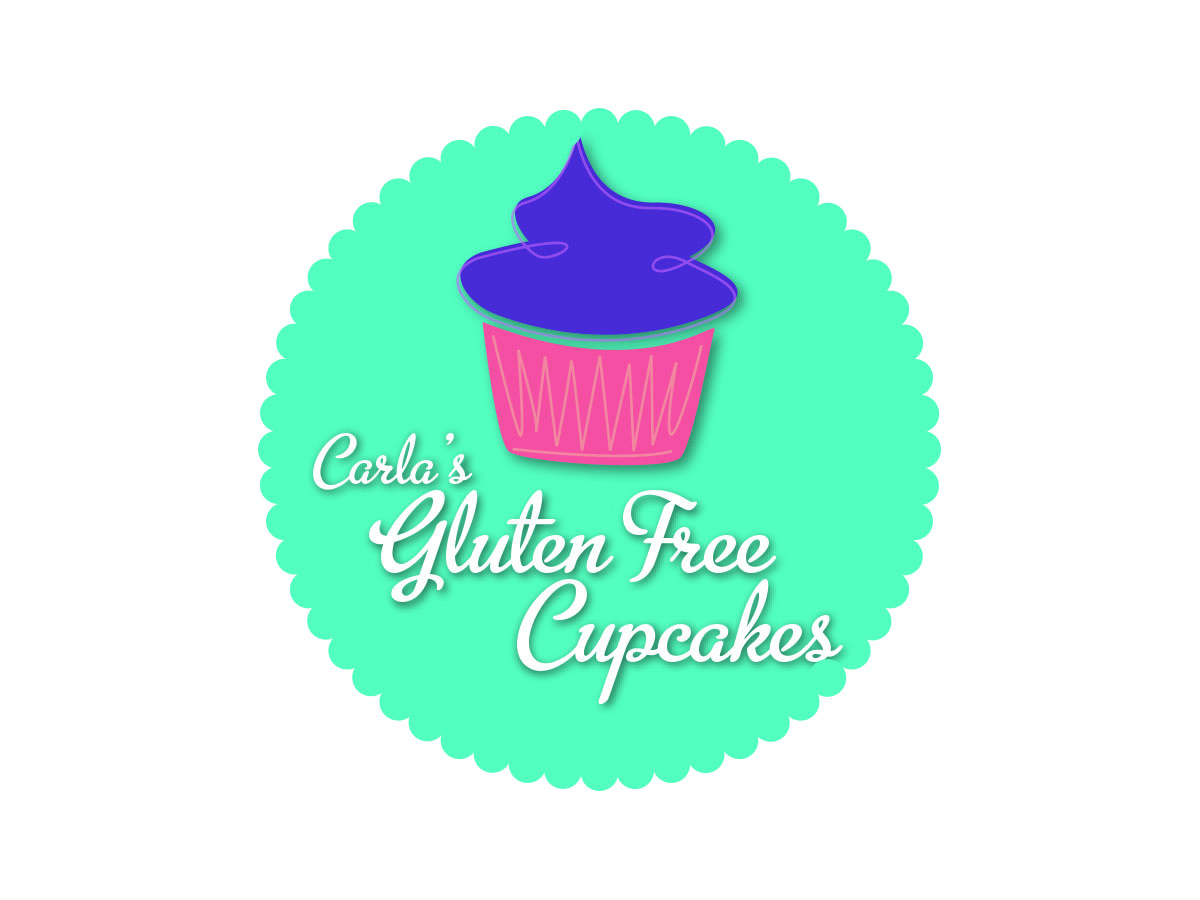 Logo Design by WittyDogDesignsLLC for Carla's Gluten Free Cupcakes | Design #3621901