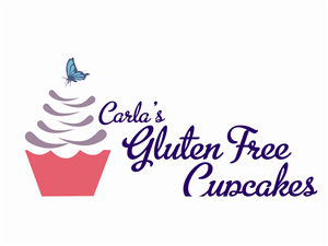 Logo Design by WittyDogDesignsLLC for Carla's Gluten Free Cupcakes | Design: #3621905