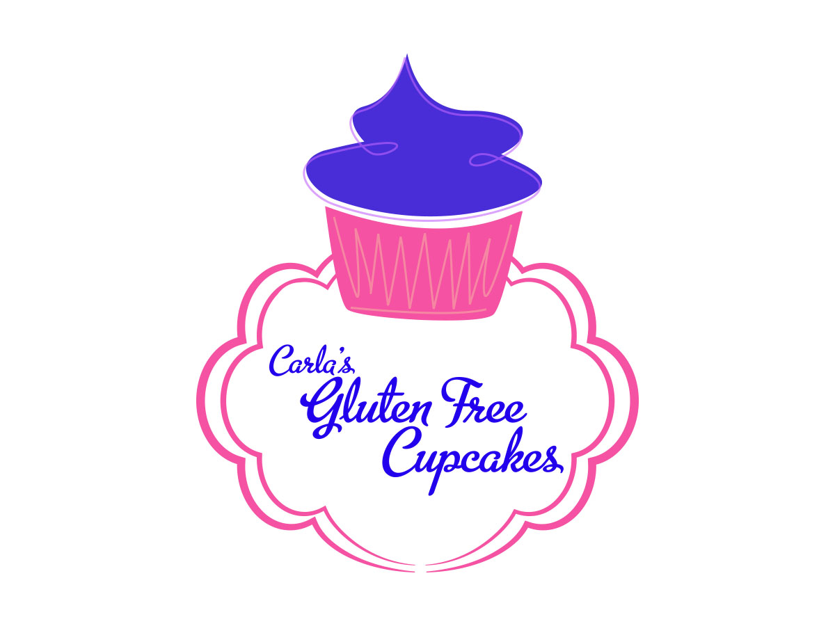 Logo Design by WittyDogDesignsLLC for Carla's Gluten Free Cupcakes | Design #3621907
