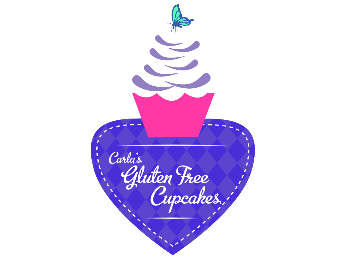 Logo Design by WittyDogDesignsLLC for Carla's Gluten Free Cupcakes | Design #3621908