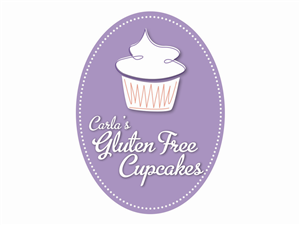 Logo Design by WittyDogDesignsLLC for Carla's Gluten Free Cupcakes | Design: #3621912