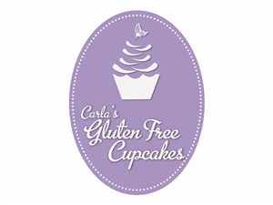 Logo Design by WittyDogDesignsLLC for Carla's Gluten Free Cupcakes | Design: #3621918