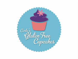 Logo Design by WittyDogDesignsLLC for Carla's Gluten Free Cupcakes | Design: #3629430