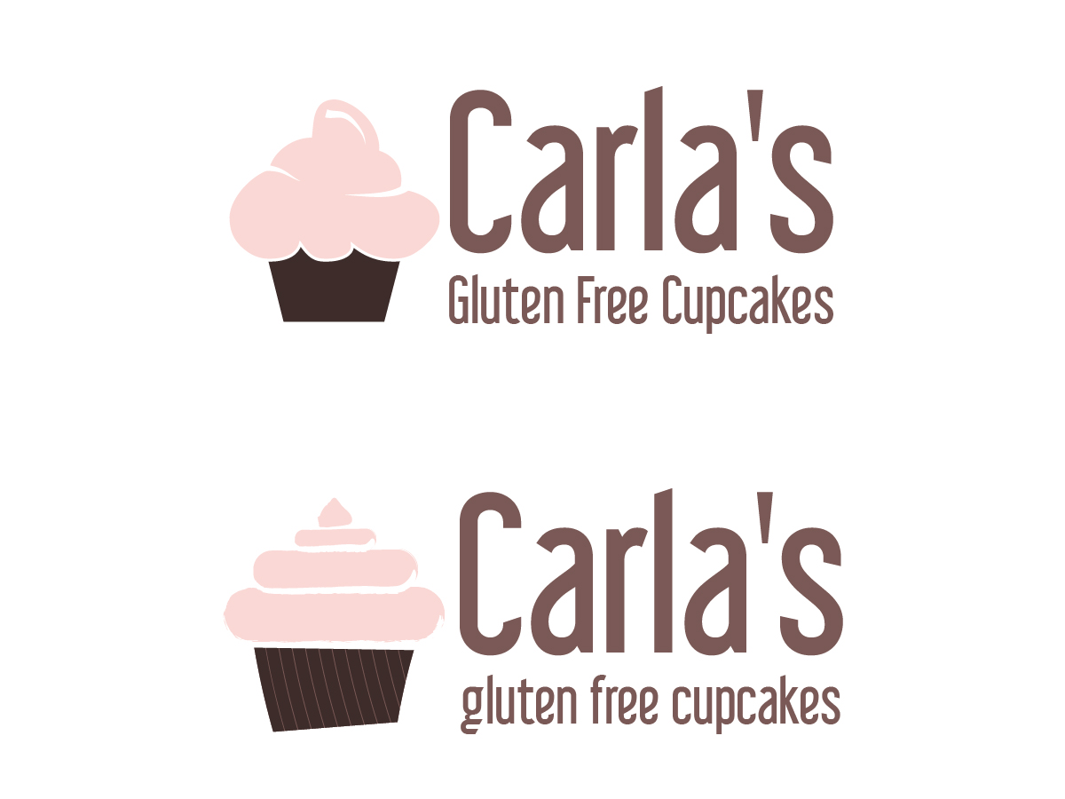 Logo Design by Goodman Design for Carla's Gluten Free Cupcakes | Design #3645632