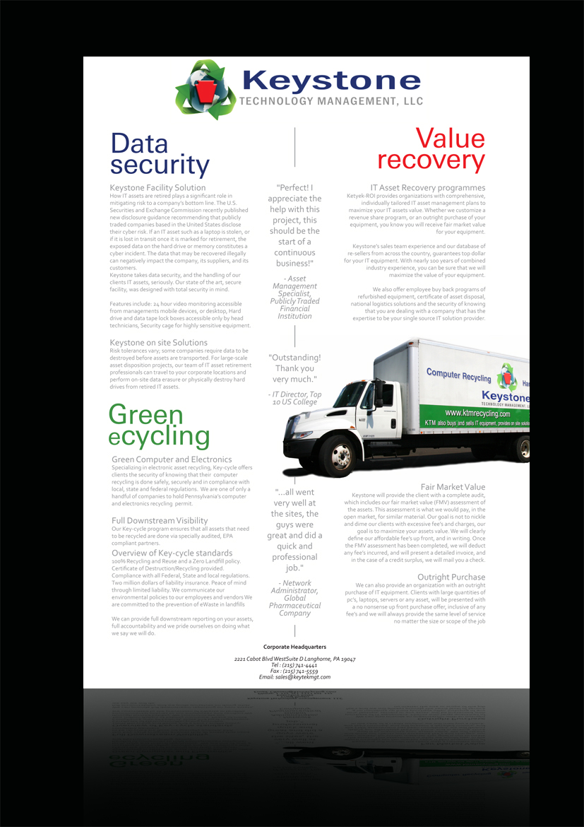 Broschüren-Design von Lukas Makau für Keystone | Design #879453