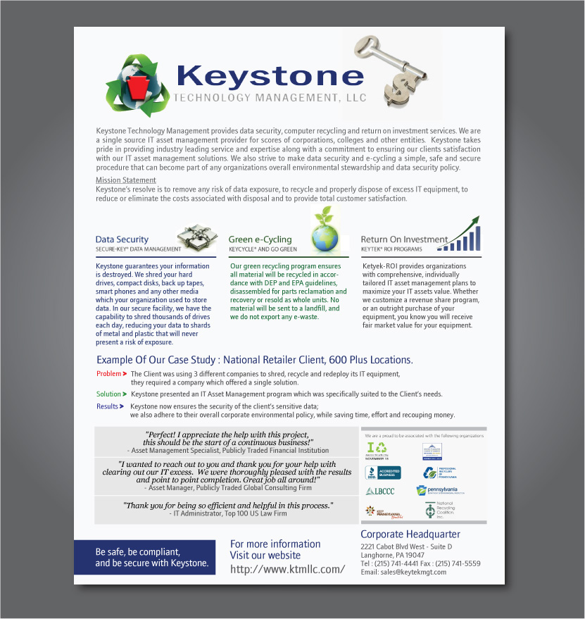 Diseño de Brochure por Nie para Keystone | Diseño #890050