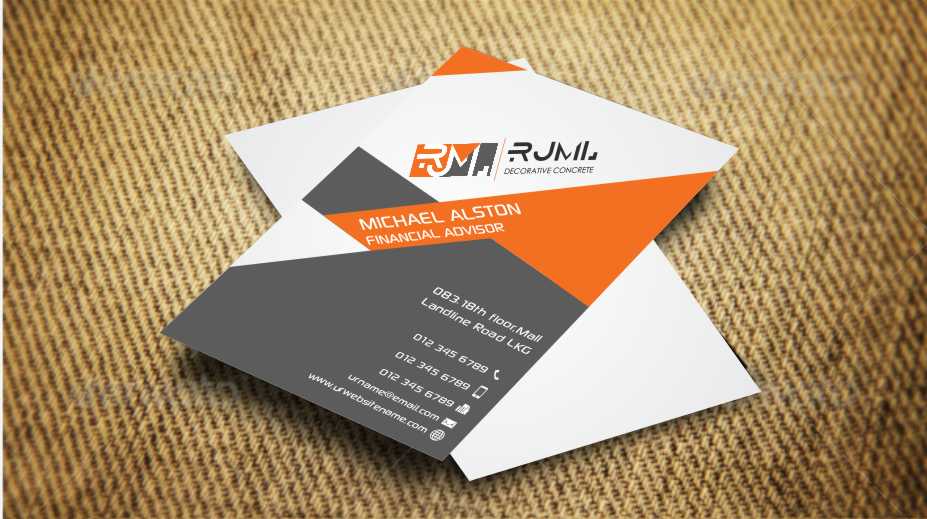 Business Card Design by AwsomeD for RJML Decorative Concrete | Design #3503101