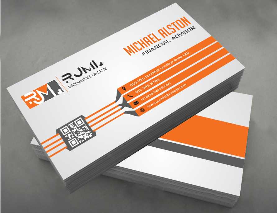 Business Card Design by AwsomeD for RJML Decorative Concrete | Design #3503109
