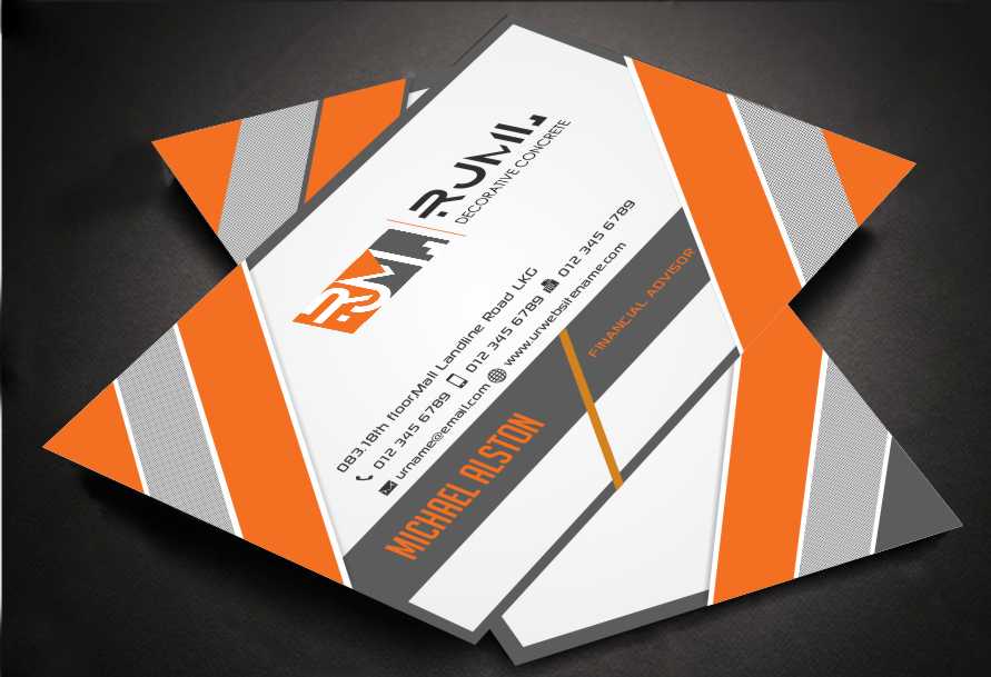 Business Card Design by AwsomeD for RJML Decorative Concrete | Design #3503117
